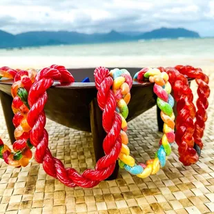 Assorted Yummy Gummy Lei and Licorice Twist Lei