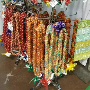 Yummy Gummy Lei.....Fruit, Sour, LiHing Fruit, or LiHing Sour.....1 lb of gummy worms individually wrapped for freshness in each lei! YUM!!!