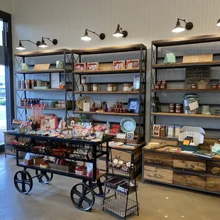 Inside shopping area