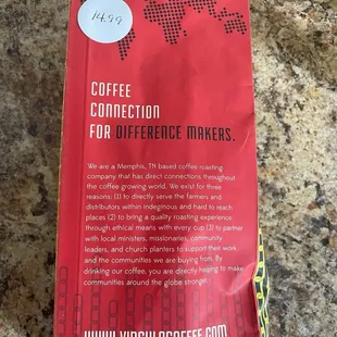 Local roasted Brewed Coffee