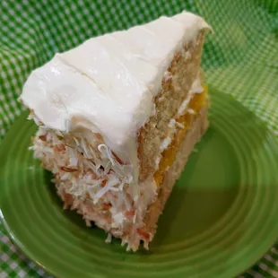 Coastal Coconut - light coconut cake with sweet roasted pineapple filling