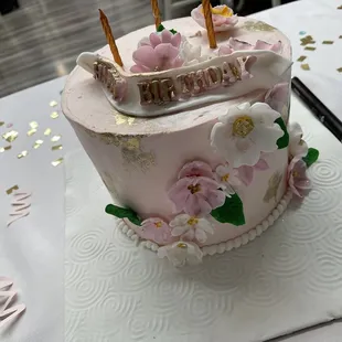 Tea party birthday cake