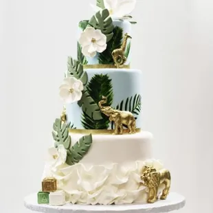 3 Tier Jungle Themed Cake