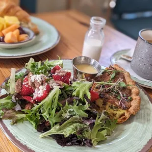 Quiche Lorraine served w/side salad.
