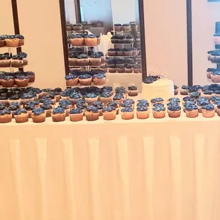 Wedding Cake &amp; Cupcake display. See Orchid Wedding package on website.