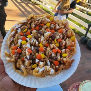 Reeses PB Funnel Cakes