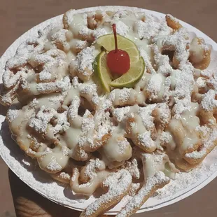 Key Lime Pie Funnel Cake