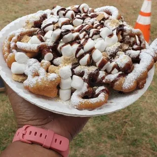 S'mores Funnel Cake