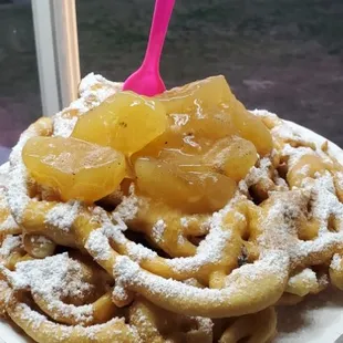 Baked Apple Funnel Cake