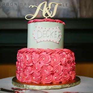 A beautiful cake make by Sweet Lilu&apos;s!  Photo credit to Christine Williams of Darling Tales of Daring Bones.