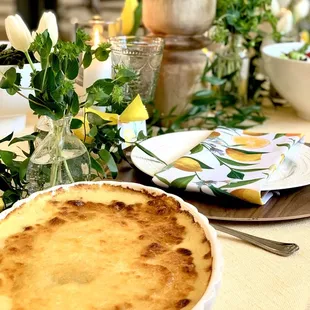 a table set for a meal