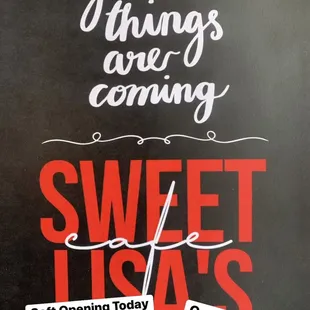 good things are coming