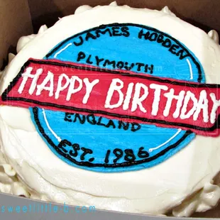 Custom Birthday Cake.