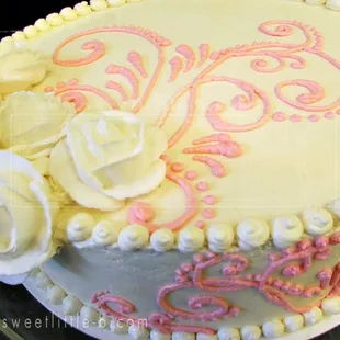 Vintage Elegant Cake Cake for Baby Shower. Welcome to the world little Hazel Jackson!!