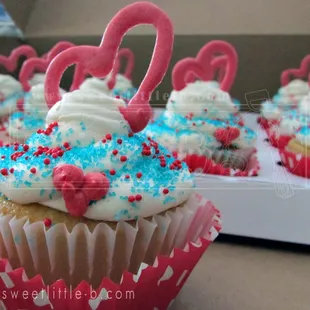 Heart Cupcakes.