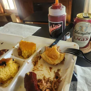 Almost done! Nothing like great bbq and a beer on a Saturday afternoon!