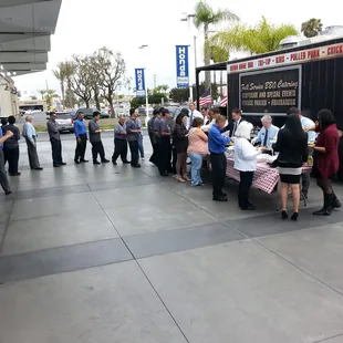 Once again another successful catering for Norm Reeves of Huntington Beach