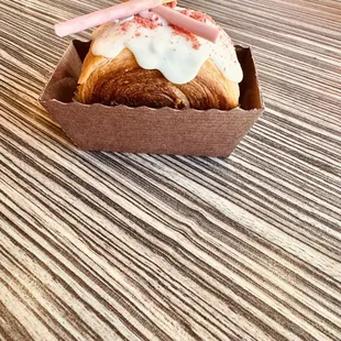 Spiral Croissant Strawberries and Cream