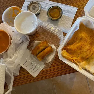 Malai Kofta, Veg Spring Rolls, Masala Dosa