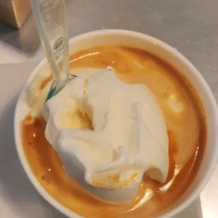 Affogato (gelato+espresso, $7)