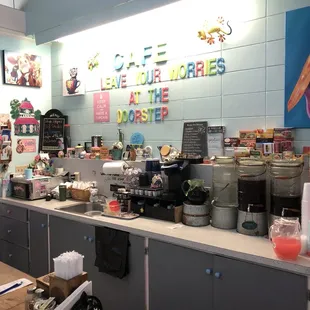 Colorful ordering counter:)
