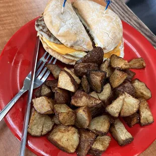 Turkey sausage egg and cheese