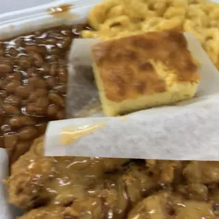 Fried Ribs with 2 Sides