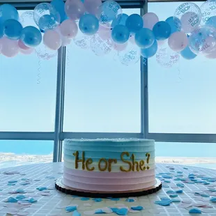 Gender Reveal Cake