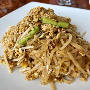 Pad Thai Country Style with ground chicken  Highly recommend to get it with ground chicken vs sliced chicken.