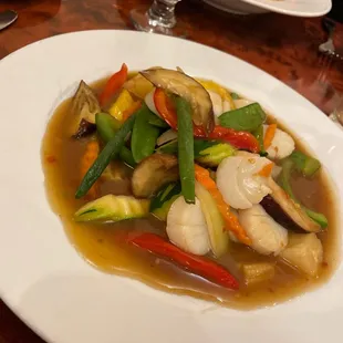 Lemon scallops