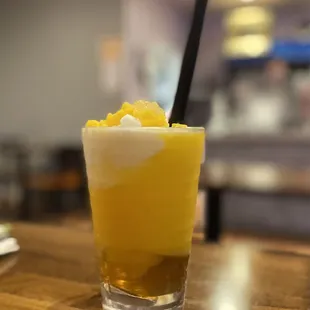 Bird's Nest and Honey Jelly with mango and coconut