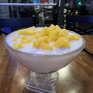 #42 Black Glutinous Rice in Mango and Coconut Juice with Mango