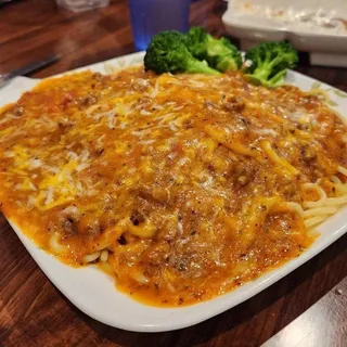 #108 Spaghetti with Home Made Meat Sauce