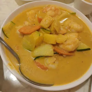 Red Curry Prawns