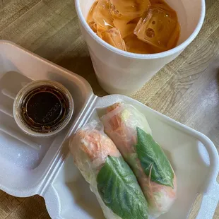 Summer Rolls &amp; Thai Iced Tea