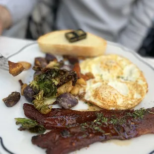 Two Eggs Plate w/Millionaires Bacon