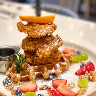 Chicken and waffle
