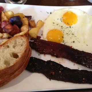 Two Eggs with Millionaires Bacon