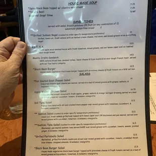 Sunday Brunch Menu