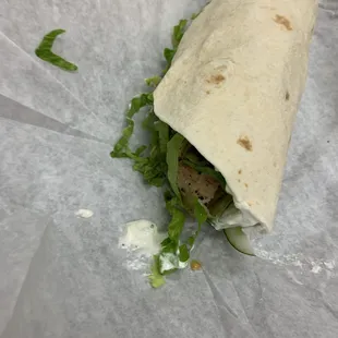 Chicken Gyro wrap (I ordered it without tomatoes)