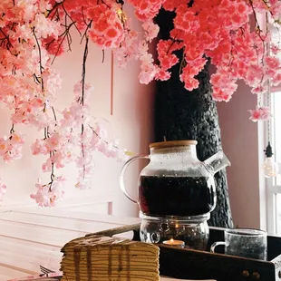 Snow pea tea and matcha Mille crepe