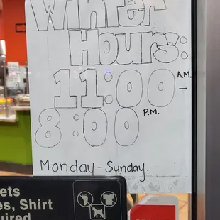 Current Hours 1/18/2022