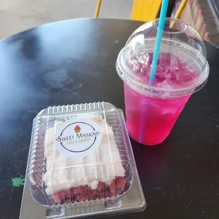 Strawberry cake and a Barbie Girl.