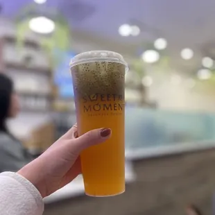 Passion Fruit Tea with Chia Seeds