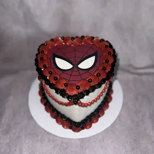 Vintage heart Spiderman