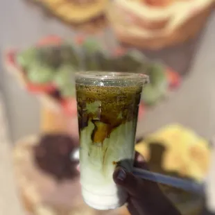 Brown sugar Matcha biggest size $7