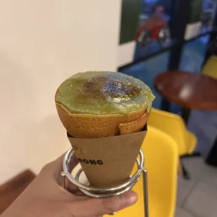 Matcha Brûlée Crepe