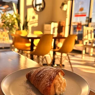 soft and cozy interior, with a "cropuff" on the house!