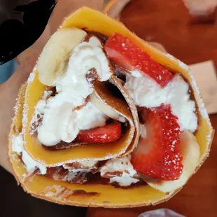 Hazel Nut Banana Crepe
