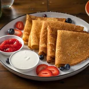 crepes, food